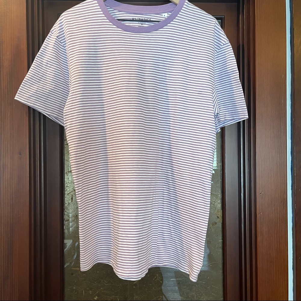 Mens PacSun Purple Striped Tee size medium